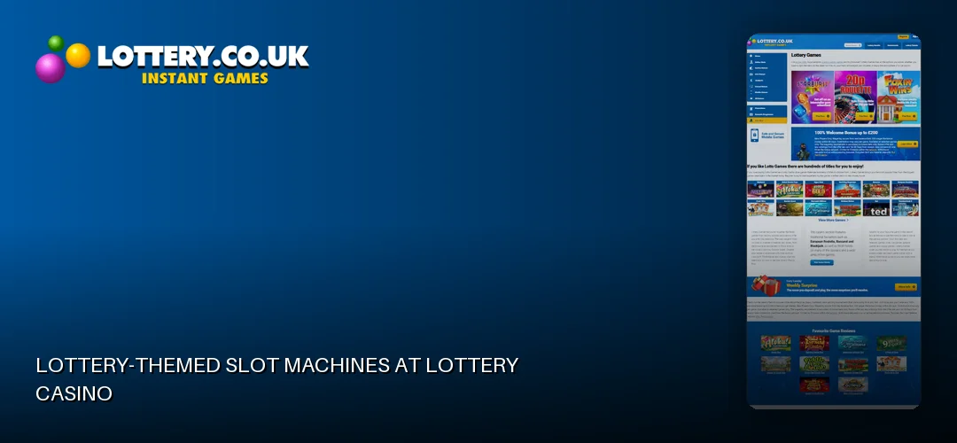 Lottery casino promotional banner