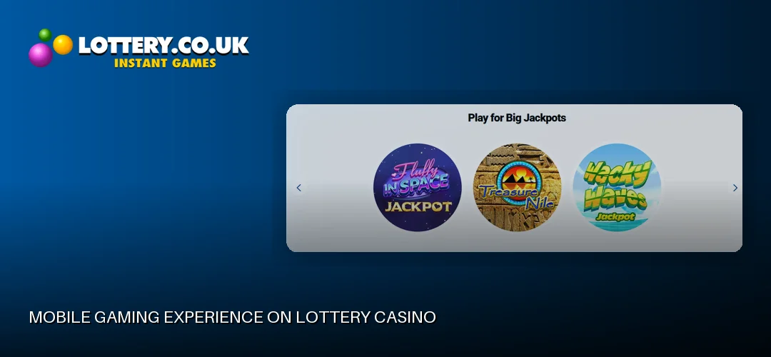 Lottery casino promotional banner